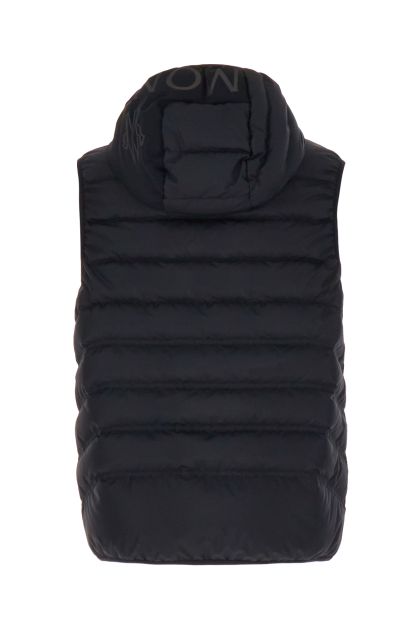 Black polyester sleeveless Nubiera down jacket