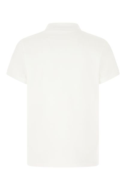White piquet polo shirt