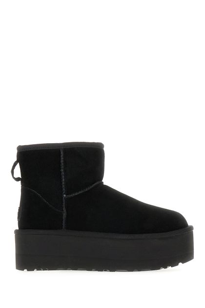Black suede Classic Mini ankle boots