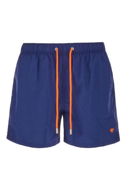 Blue polyester swimming shorts