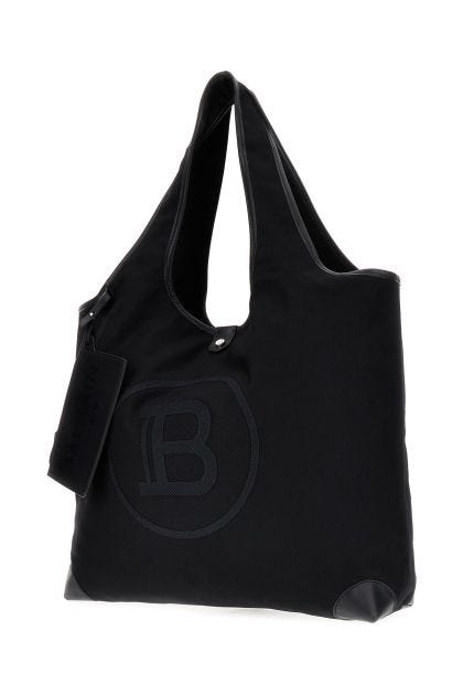Black fabric shopping bag