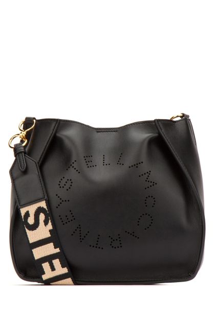 Black alter nappa mini Stella Logo shoulder bag